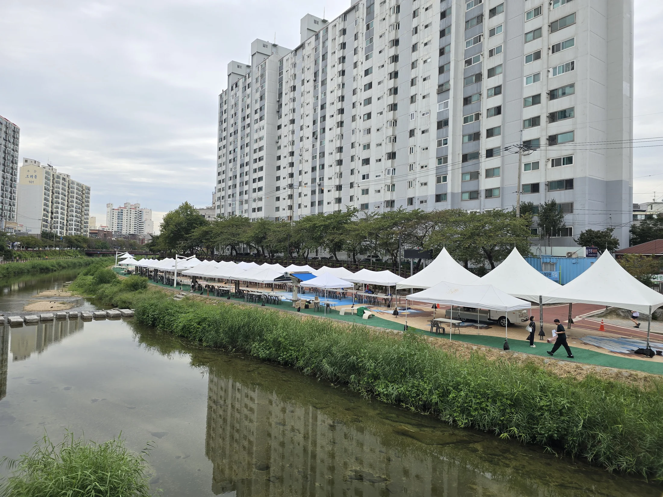 우이천 수변공원 행사장 전경